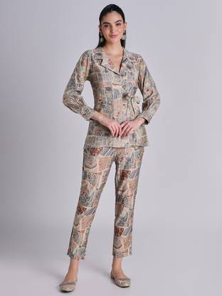 HOUSE OF DHARAA Top Pant Co-ords Set