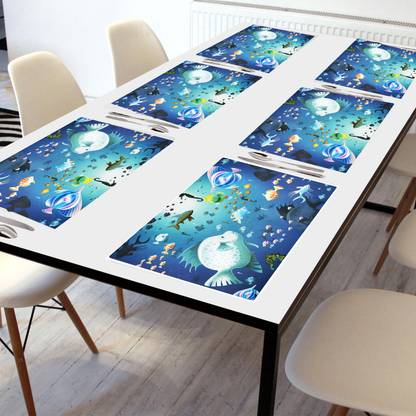 Crosmo Rectangular Pack of 6 Table Placemat