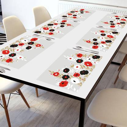 Crosmo Rectangular Pack of 6 Table Placemat