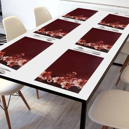 Crosmo Rectangular Pack of 6 Table Placemat