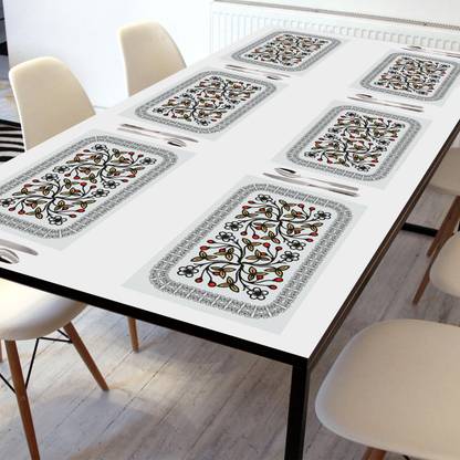 Crosmo Rectangular Pack of 6 Table Placemat