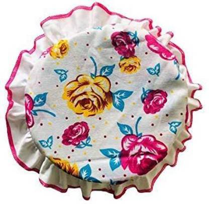 QUISTAL Premium Printed Cotton Washable Cover/Cloth with Adjustable Rubbergrip for Matka Collapsible Strainer