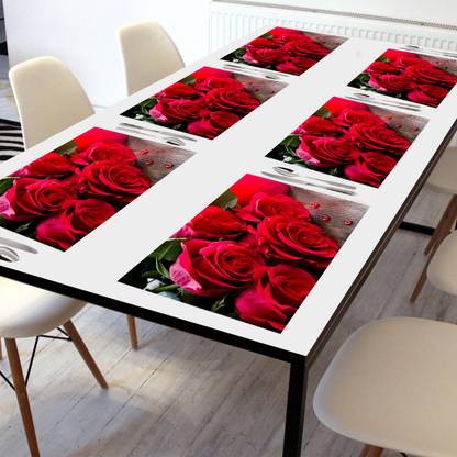 Crosmo Rectangular Pack of 6 Table Placemat