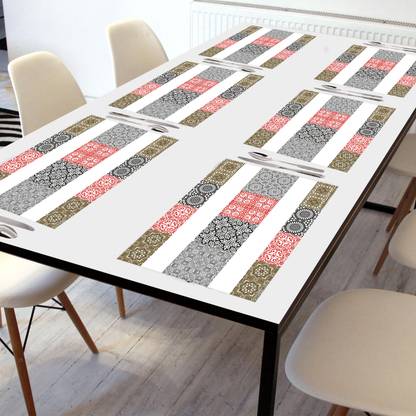 Crosmo Rectangular Pack of 6 Table Placemat