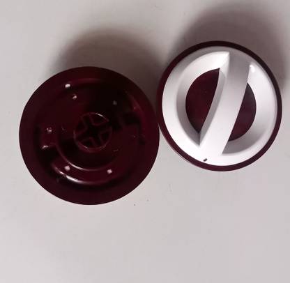 NR TRADERS Timer Knob Dryer Washer Washing Machine (2 Pcs) White & Maroon (TK-0015) Appliance Knob