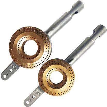 UnityEcom Gulla Cut Gas Stove Burner Set with 100% Brass Cap for High Flame in Set of 2 Appliance Knob