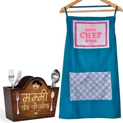 Indigifts Cotton Home Use Apron - Free Size