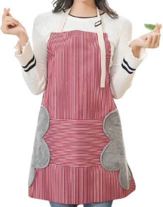 HENIJ Nylon, Cotton Chef's Apron - Free Size