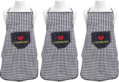 KUBER INDUSTRIES Cotton Home Use Apron - Free Size