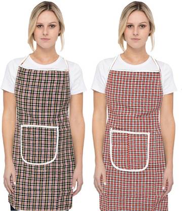 KUBER INDUSTRIES Cotton Home Use Apron - Free Size