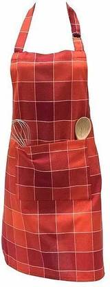 Pixel Home Cotton Home Use Apron - Free Size