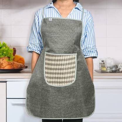 Heart Home Jute Home Use Apron - Free Size