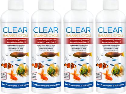 Smit International Automatic Fish Tank Cleaner, Cleaner Balance Cycle for Fish Tank, 4 pack Solvent Aquarium Cleaner
