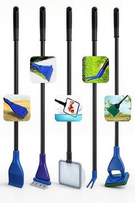 Naaz pet world 5 in 1 Aquarium Cleaning Kit Cleaning Aquarium Glass Removing Algae Electrical Solvent Aquarium Cleaner