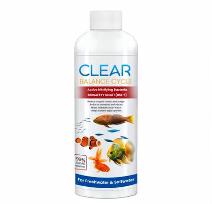 Htech Aquarium Cleaning Solution – 100ml | Maintains Crystal Clear Water Electrical Aquarium Cleaner