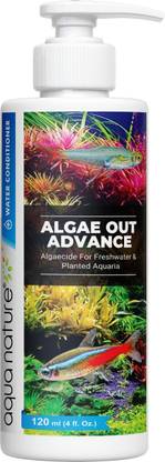 Aquanature Algae Out Advance Algaecide Stop Algae Growth Aquaria (120ml) Magnetic Aquarium Cleaner