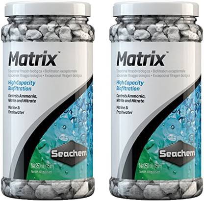SEACHEM Matrix Bio Media 250ml | Pack of 2 | Undergravel Aquarium Filter