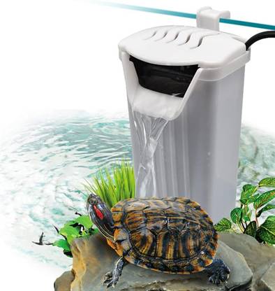 Buraq Pets Aquarium Turtle Filter TF-500, Low Water Fountain Filter Power Aquarium Filter