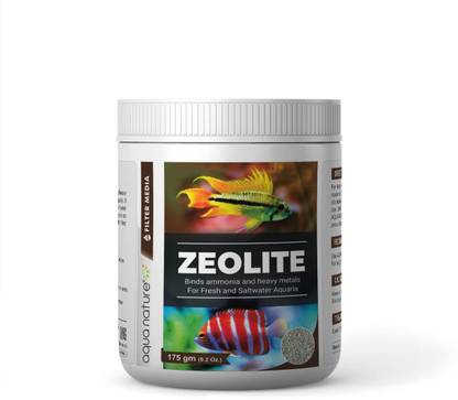 Aquanature Aquarium Zeolite Binds Ammonia & Heavy Metals Filter Media for (175g) Undergravel Aquarium Filter