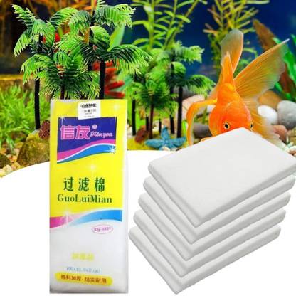 VAYINATO XY-1831 Biochemical White Sponge Filter Pad For Fish Tank Top Filter Aquarium Tool