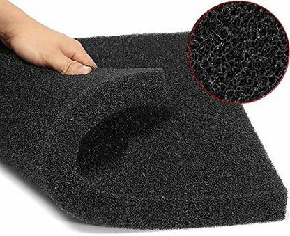 PREMIER PLANTS Aquarium Biochemical Cotton Filter Foam Sponge for Fish Tank (50x50x4cm, Black) Sponge Aquarium Filter