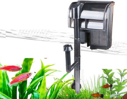 VAYINATO SUNSUN HBL-301 Aquarium Mini Hang On Filter with Surface Skimmer | 2W | 300L/H Power Aquarium Filter
