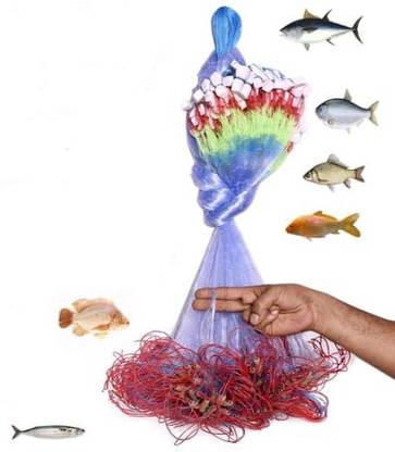 Gauri enterprizes 2 FINGER MITTI GILL NET 100 FEET LONG 4 FEET HEIGHT JAAL Aquarium Fish Net