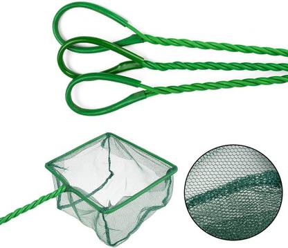 HOIVA (PACK OF 3) 6 inch Fish Net for Aquarium Big Small Fishes Aquarium Fish Net
