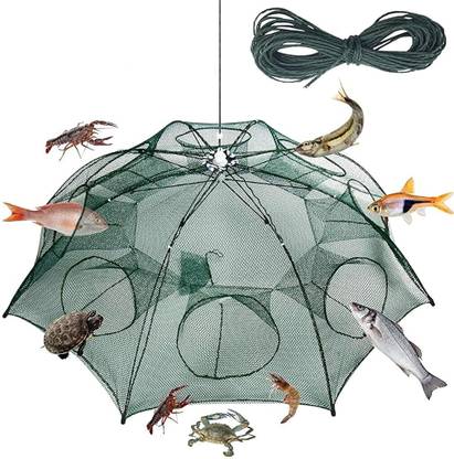 PROBEROS Light 8 Side Bait Fishing Net Fishing Trap Outdoor Appliance Aquarium Fish Net