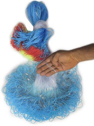 Barsha Fishing Nets 80mm SISHA JAL 4 FINGER GILLNET LEAD SINKER Aquarium Fish Net