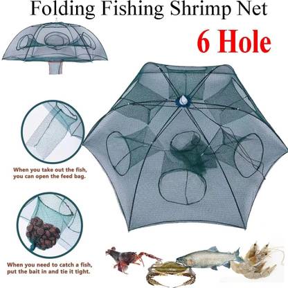 DFN 6 POCKET CRAB TRAP FISH NET VIRAL JAAL FISHING NETS Aquarium Fish Net
