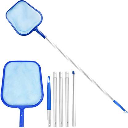 HANNEA Swimming Pool Cleaning Net Long Handle Cleaning Net 1.6m Assembly Cleaning Net Aquarium Fish Net