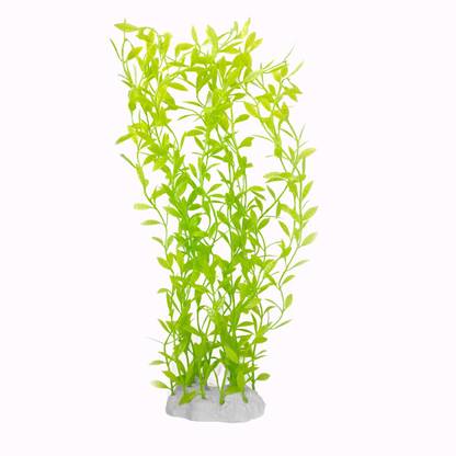Jainsons Pet Products 16-Inch Artificial Aquarium Plant – Green Plastic Aquatic Decoration Aquarium Plant Anchor