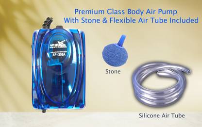 kickAt Single Outlet Aquarium Oxygen AirPump for Air Bubble and Oxygen of FishTank Air Aquarium Pump