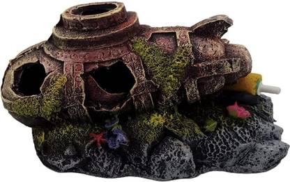 Gaurvi Enterprises Submarine Aquarium Decorative Ornament Accessories Toy for Fish Tanks Aragonite Unplanted Substrate