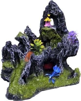 Mistletoe Small size mountain view toy for fish tank aquarium Laterite Unplanted Substrate