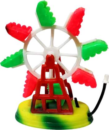 kickAt aquarium Ferris Wheel Fish Tank Décor Drive Fish Tank Toy Laterite Unplanted Substrate