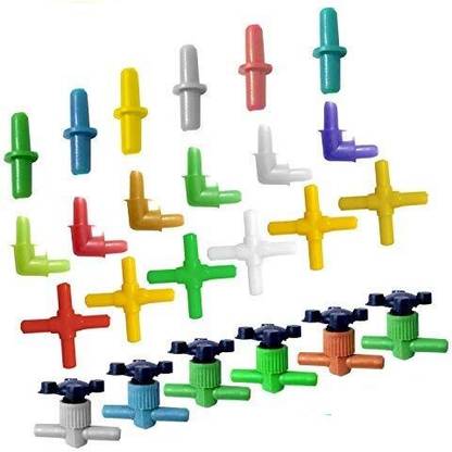 SGC Adjustable Connector, Air Pump Flow Control Valves Multicolor Connector, 24 Pcs Vermiculite Planted Substrate
