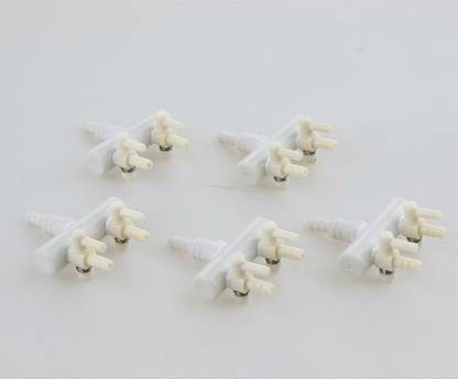 Lyla 5Pcs Aquarium Fish Tank Regulate Oxygen Pump Splitter Control Valves 2 Holes Cube Aquarium Tank