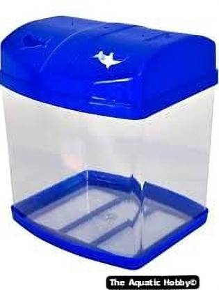 The Aquatic Hobby 2L mini Fish Tank Round Ends Aquarium Tank