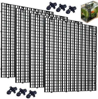 Ofifo Aquarium Dividers Mesh Kit with Suction Cups for Fish Tanks Aquarium Stand