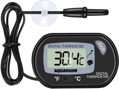 Mr Traders LCD Digital Thermometer Fish Tank Water Temperature (Use aquarium out side) Aquarium Thermometer