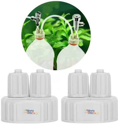VAYINATO Planted Aquarium DIY Co2 Generator Quick Twist Bottle Cap 2 Pcs | Leakproof Aquarium Tool