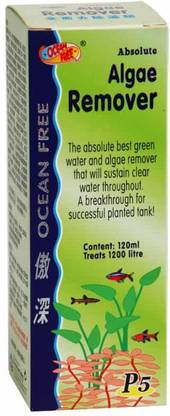 VAYINATO Ocean Free Absolute Algae Remover (P5), 120ML | Green Water and Algae Remover Aquarium Tool