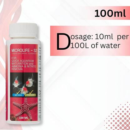 PetJoy Aquatic Remedies Micro Life S2 |Liquid Bacterial Suspension/Water Conditioner Aquarium Tool