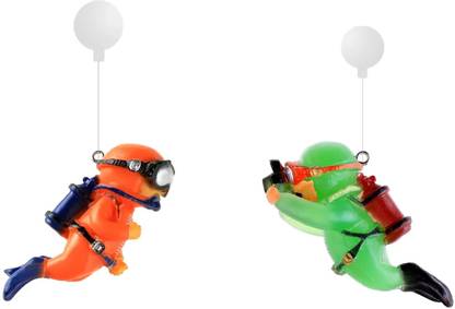 Gartig Aquarium Decorative Accessories Diver with Thin Line and Suspended Ball Aquarium Tool
