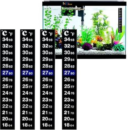 VAYINATO Aquarium 4-Pack Sticker Thermometers for Convenient Temperature Monitoring Aquarium Tool