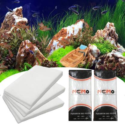 VAYINATO (Pack of 2) Nemo 3 Feet Fish Tank Biochemical Filter Cotton Sponge Aquarium Tool