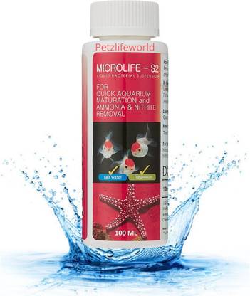VAYINATO Aquatic Remedies MicroLife S2 (100 ML) Beneficial Bacteria For Fresh and Marine Aquarium Tool