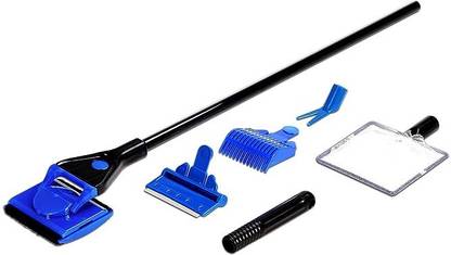 Animaux AQUARIUM 5-in-1 Cleaning Kit Fish Net Gravel Rake Algae Scraper Plant Fork Aquarium Tool